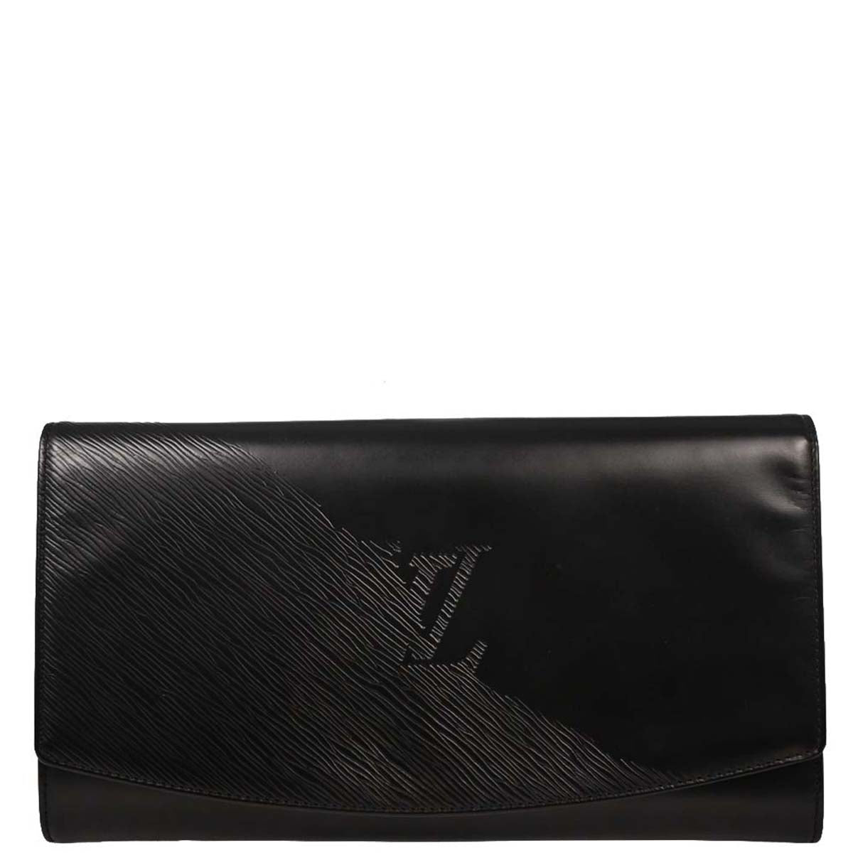 Louis Vuitton Black Opera Aegean Clutch Handbag M63962
