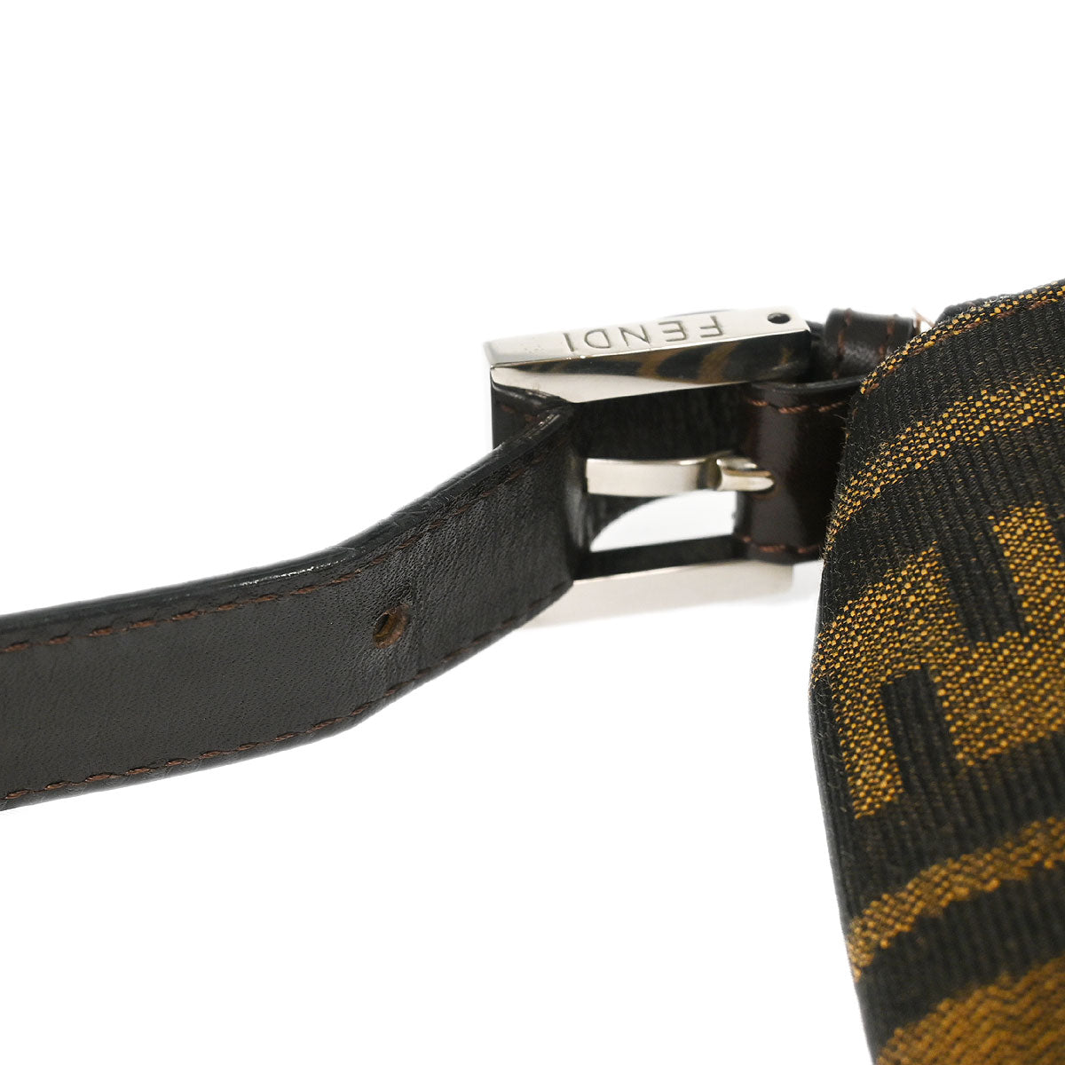 Fendi Brown Zucca Baguette Handbag