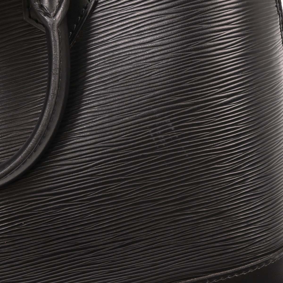 Louis Vuitton Black Epi Alma Handbag M52142