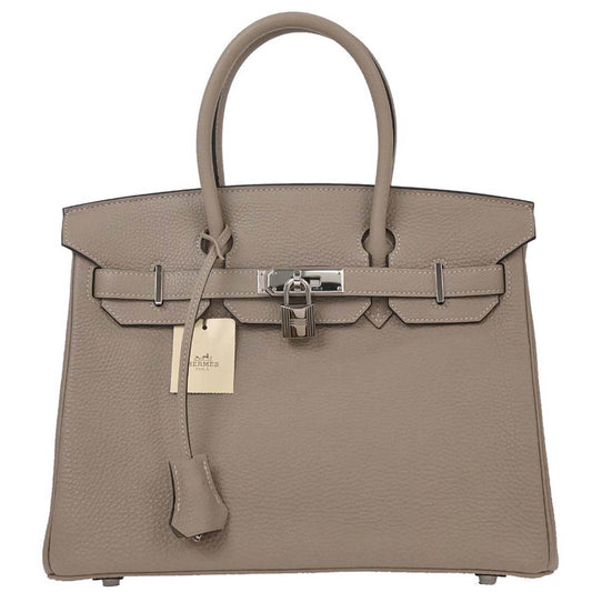 Hermes Gris Tourterelle Togo Birkin 30 Handbag