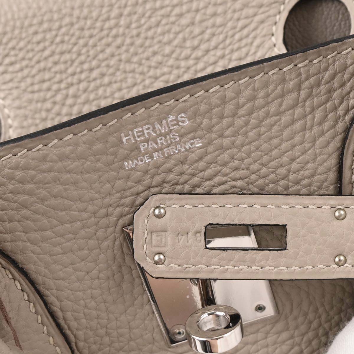 Hermes Gris Tourterelle Togo Birkin 30 Handbag