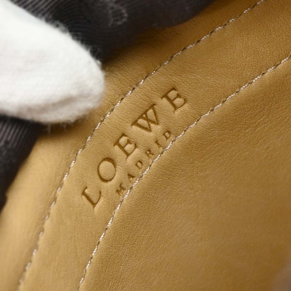 Loewe Beige Suede Tote Handbag