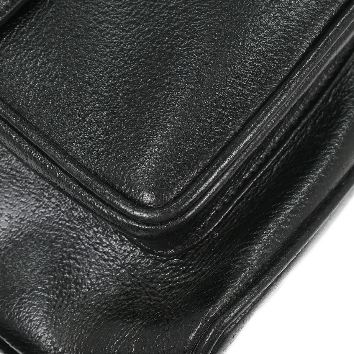 Gucci Black Pigskin Bamboo Backpack