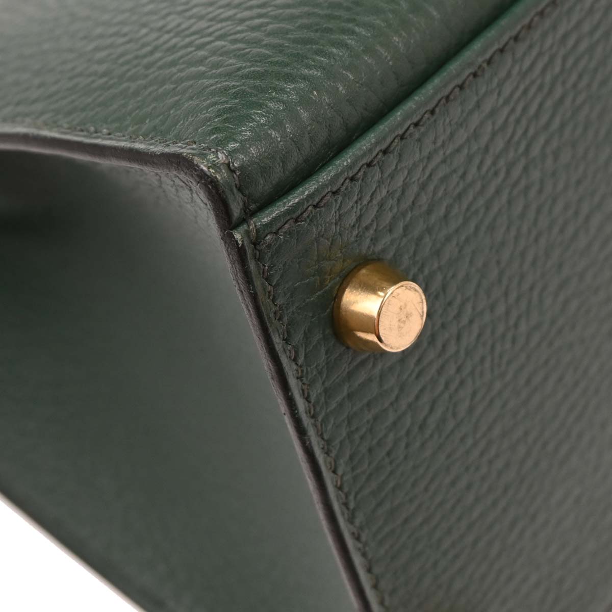 Hermes Vert Ardennes Kelly 32 Sellier Handbag