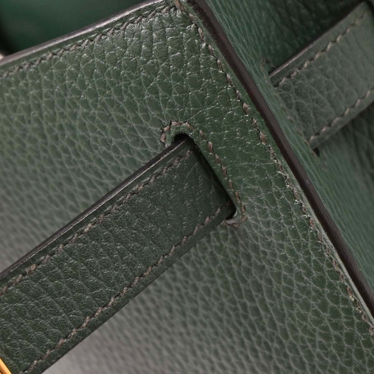 Hermes Vert Ardennes Kelly 32 Sellier Handbag