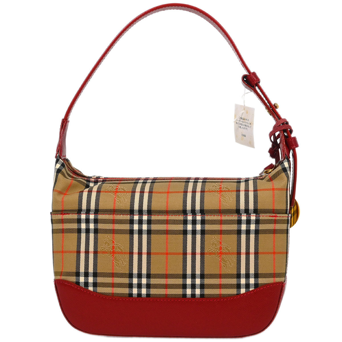 Burberry Beige Red House Check Handbag