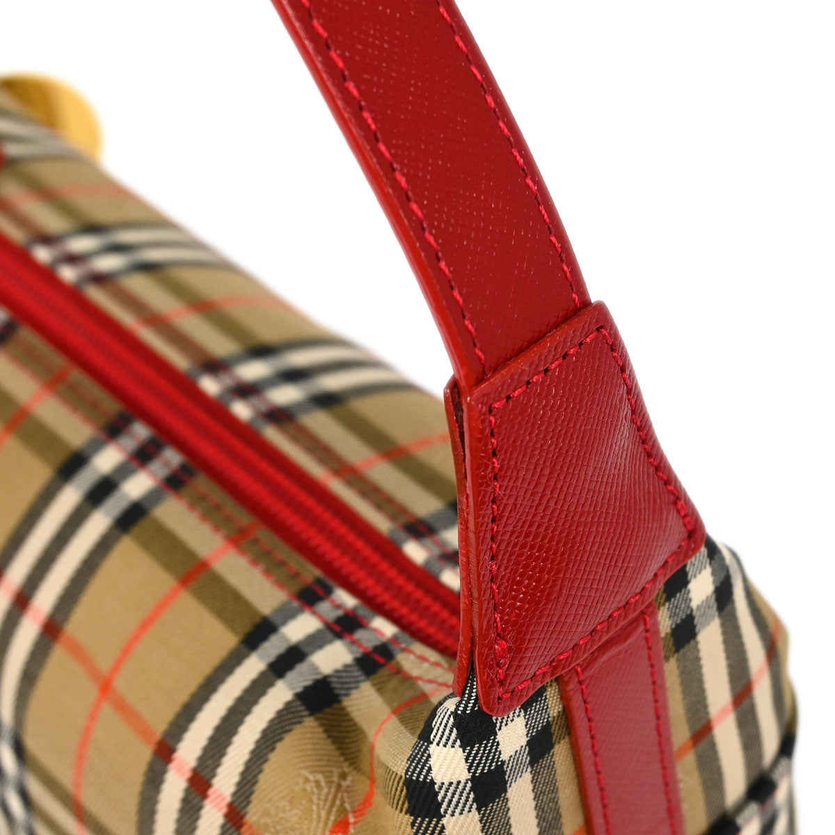 Burberry Beige Red House Check Handbag