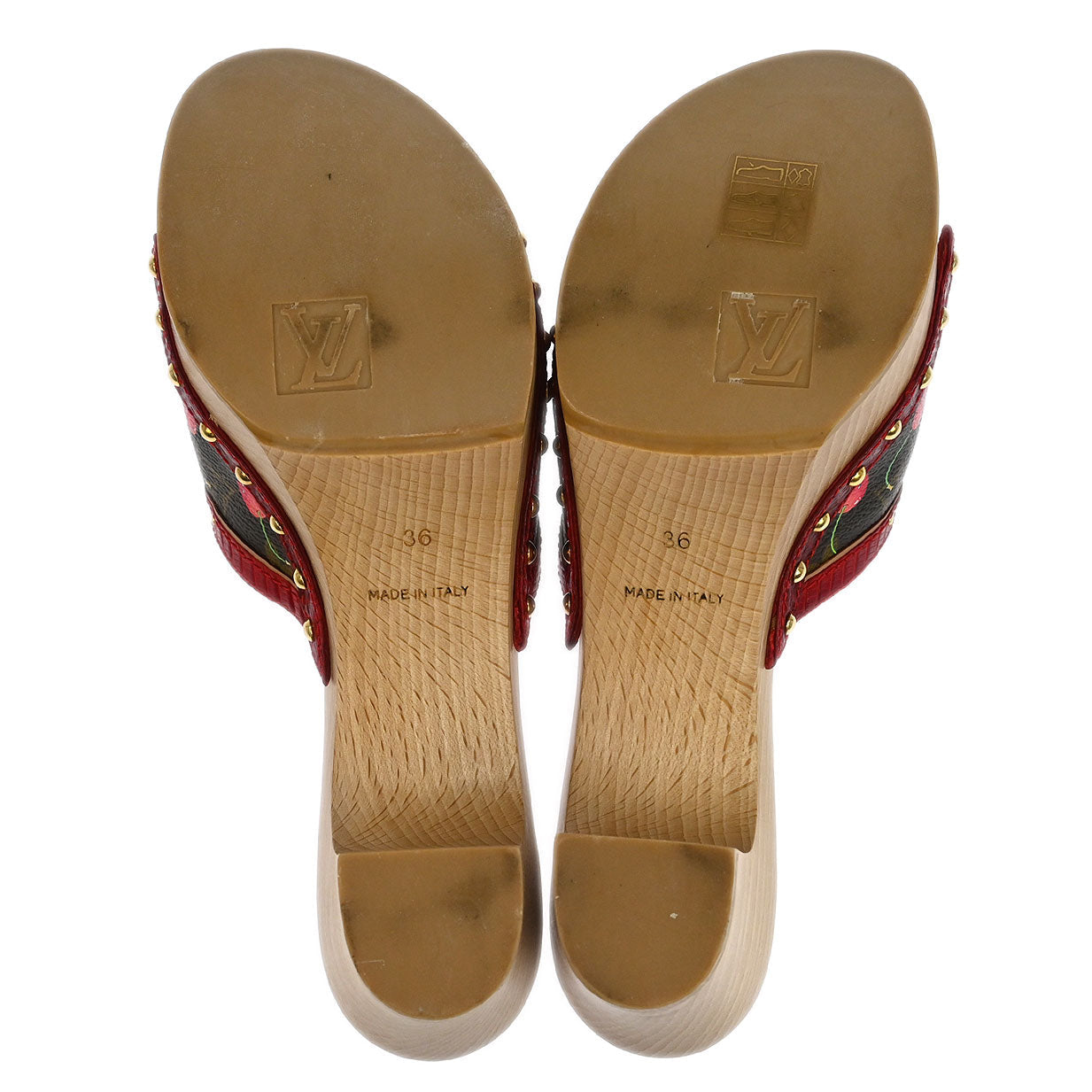 Louis Vuitton * Sandals Shoes Monogram Cherry CL0035 #36