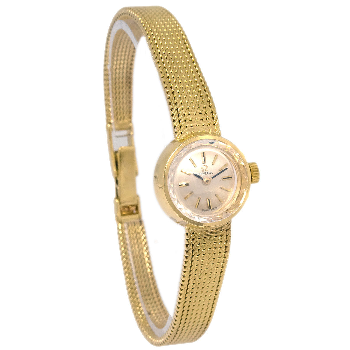 Omega YG Antique Watch Ref.7205 Manual-winding 18KYG