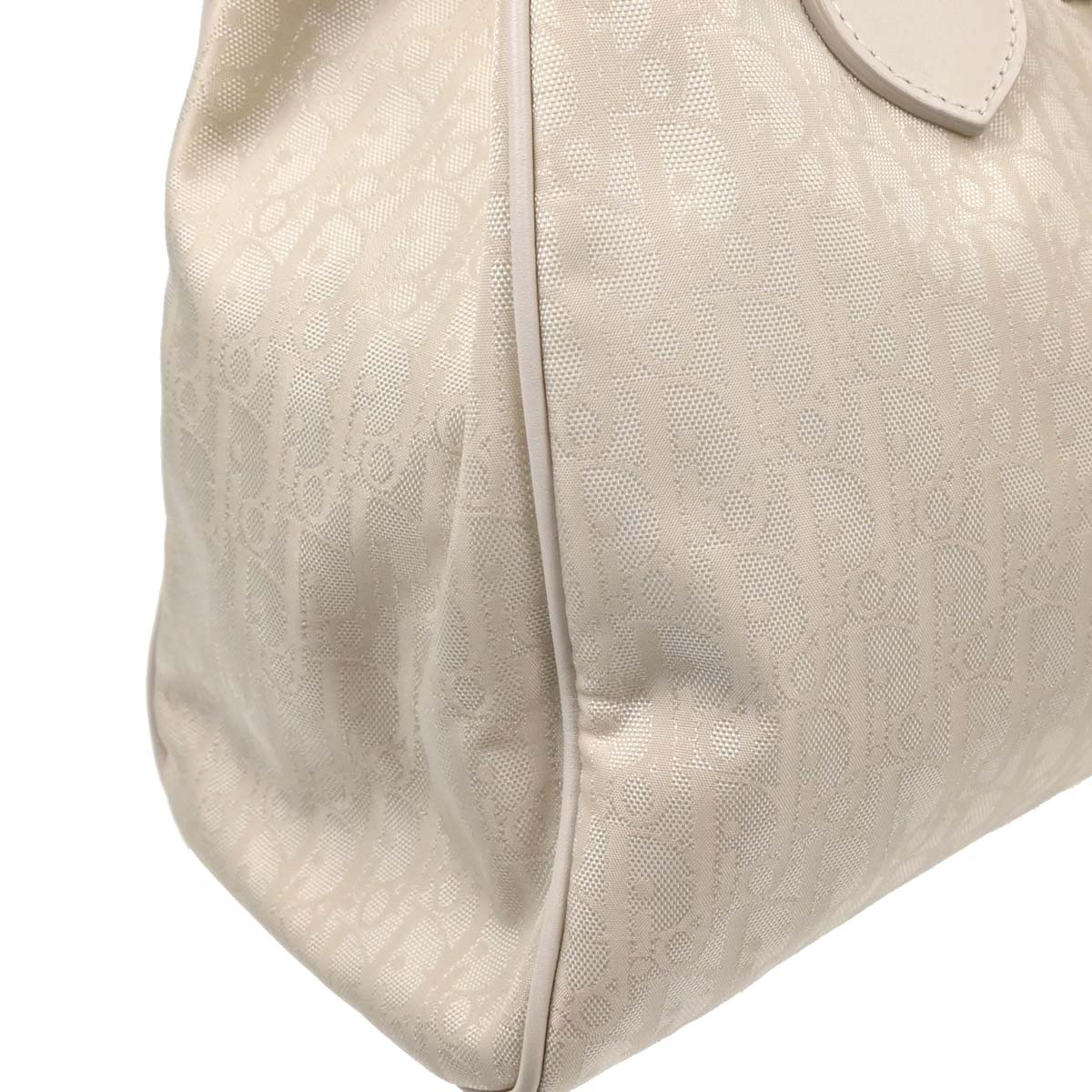 Christian Dior White Lovely Trotter Tote Bag