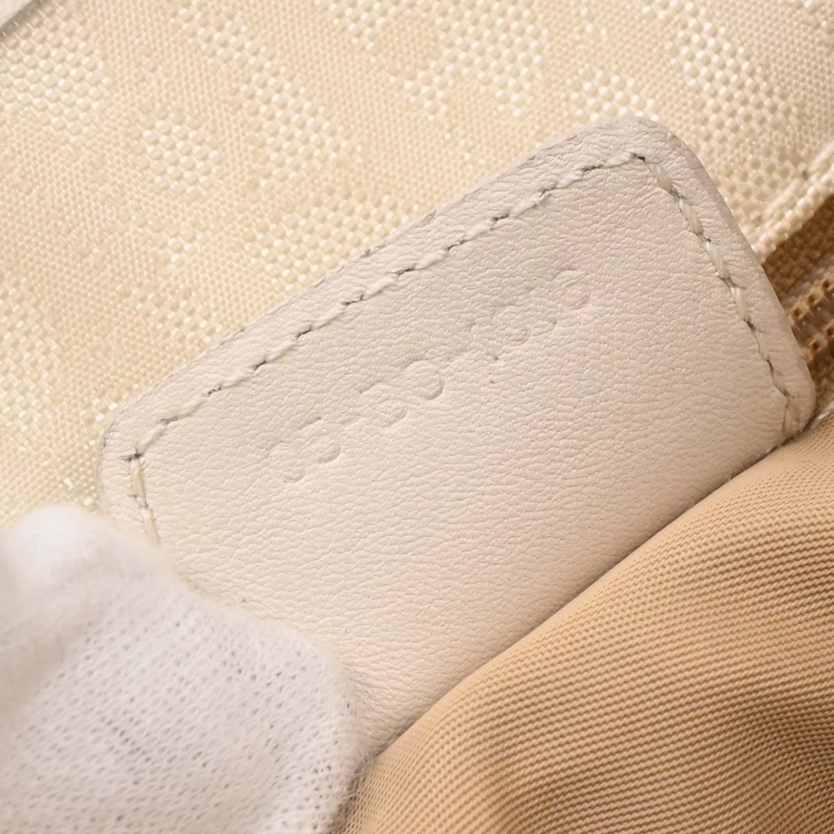 Christian Dior White Lovely Trotter Tote Bag