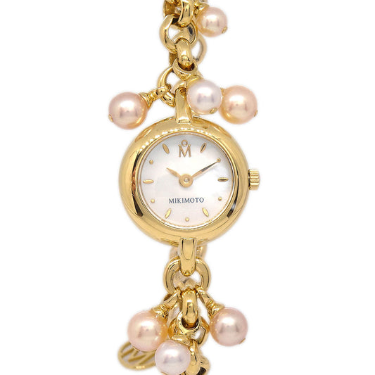 Mikimoto Genuine Genuine Pearl Quartz Watch SS