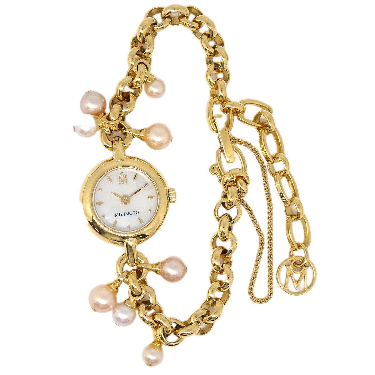 Mikimoto Genuine Genuine Pearl Quartz Watch SS