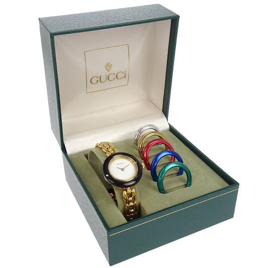 Gucci 11/12.2 Change Bezel Chameleon Quartz Watch SS