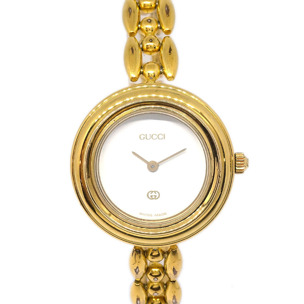 Gucci 11/12 Change Bezel Chameleon Quartz Watch SS