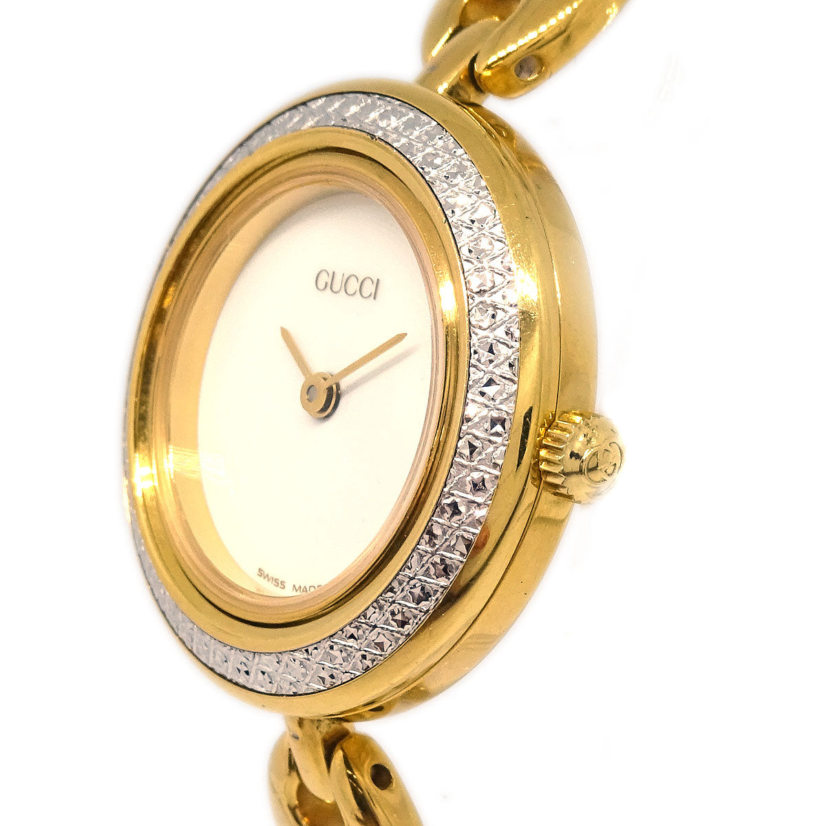 Gucci 11/12.2 Change Bezel Chameleon Quartz Watch SS