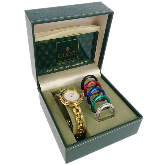 Gucci 11/12.2 Change Bezel Chameleon Quartz Watch SS