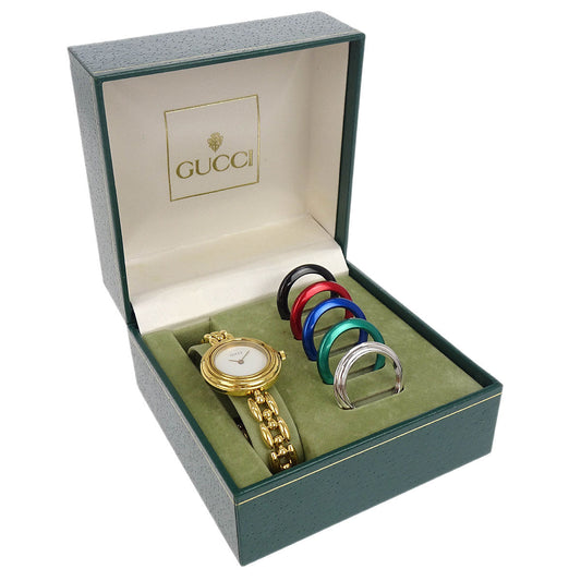 Gucci 11/12.2 Change Bezel Chameleon Quartz Watch SS