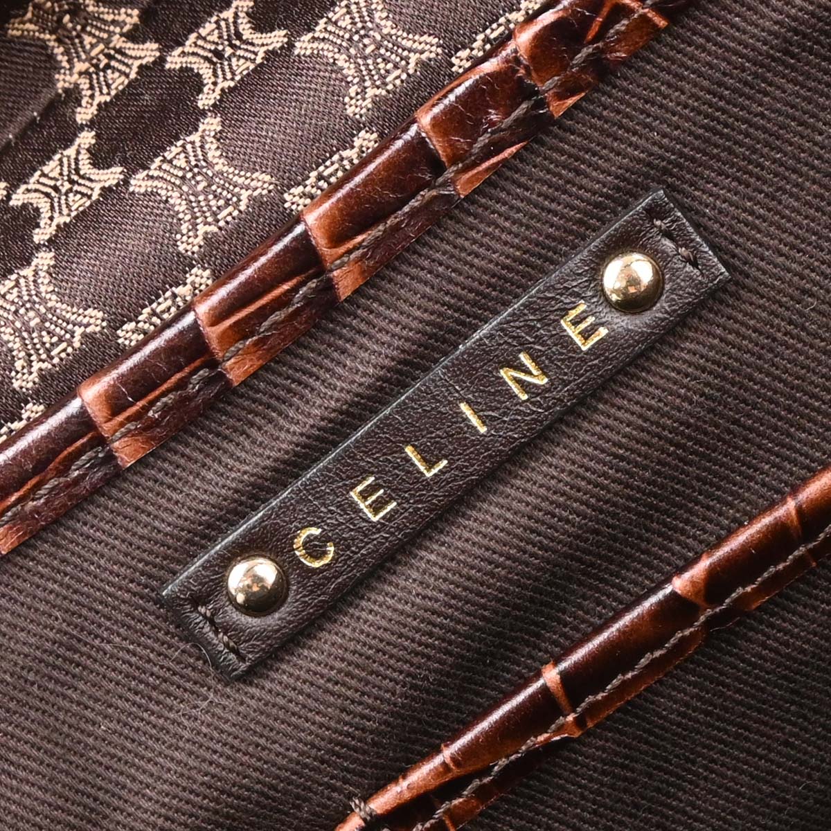 Celine Brown Macadam Handbag