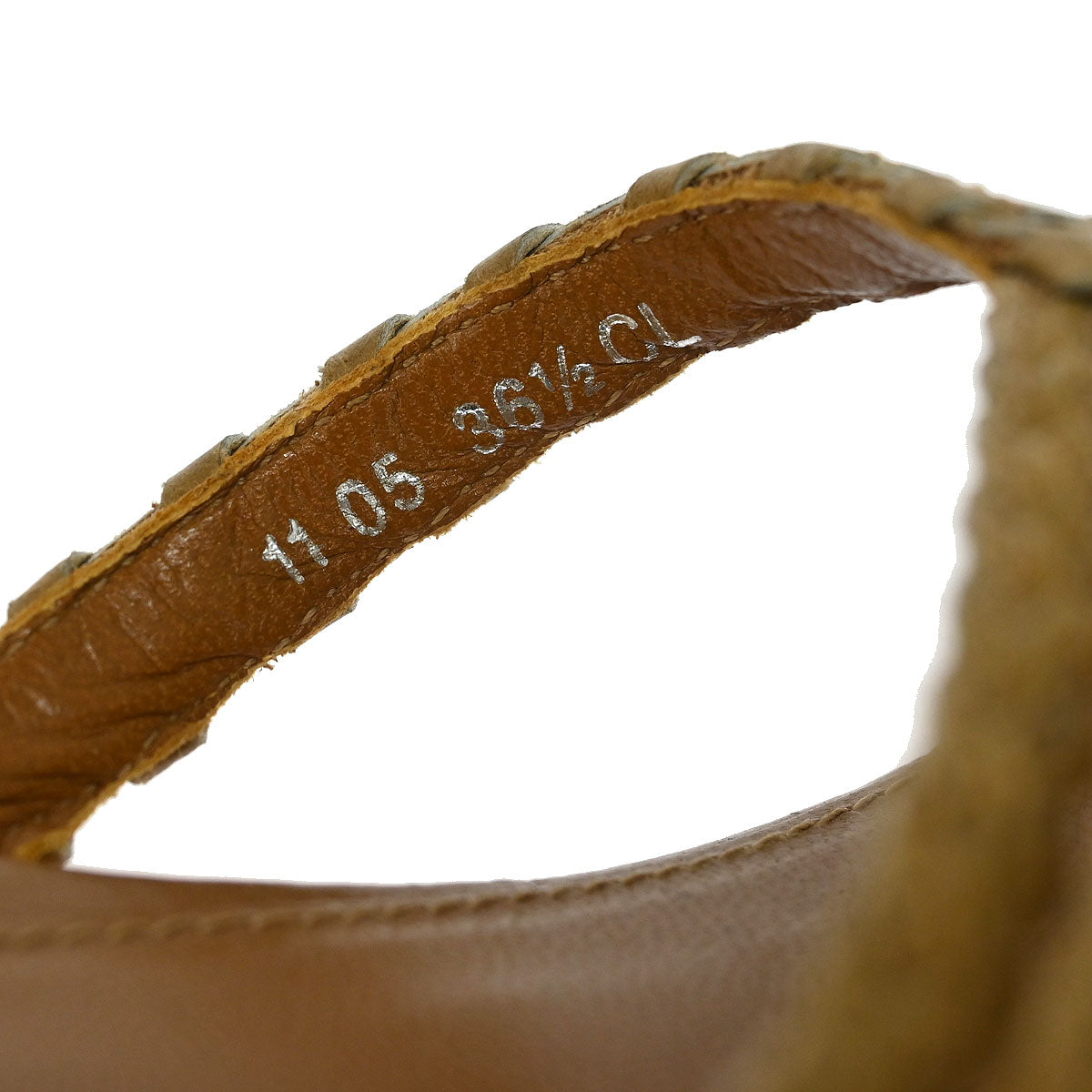 Christian Dior * Sandals Shoes Beige Wood #36