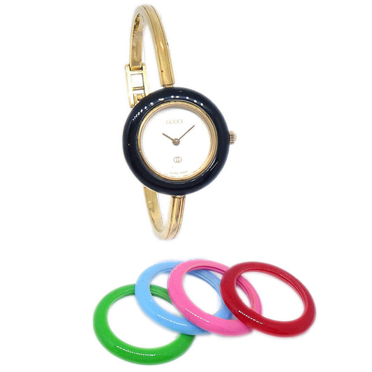Gucci 1100-L Change Bezel Chameleon Quartz Watch SS