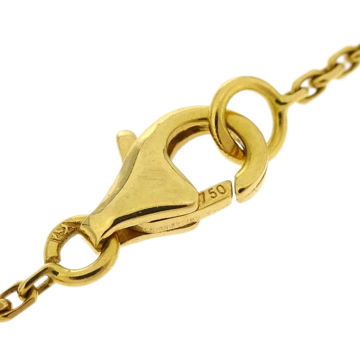 Van Cleef & Arpels Vintage Alhambra Pendant Necklace Au750 Onyx