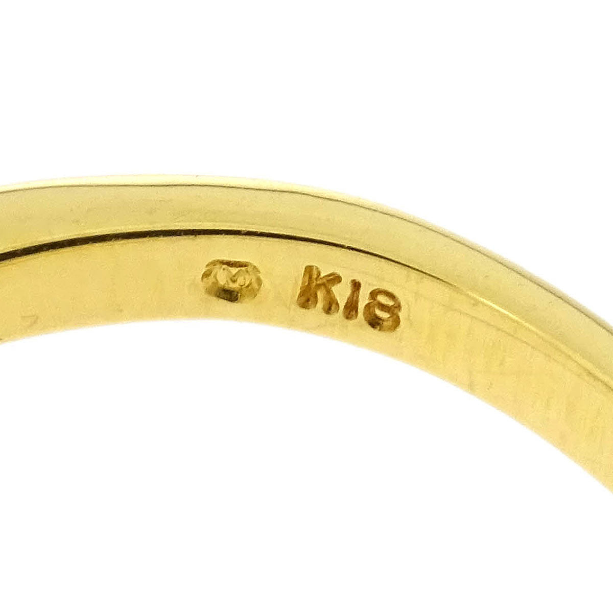 Mikimoto Ring 18K Genuine Pearl Diamond Gold #52