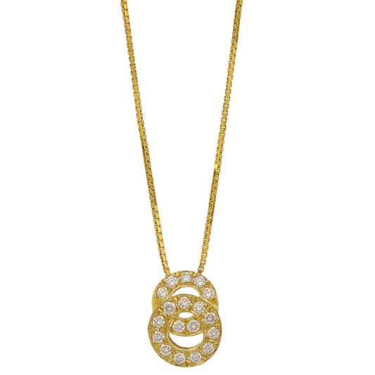 Celine Pendant Necklace Au750 Diamond Gold
