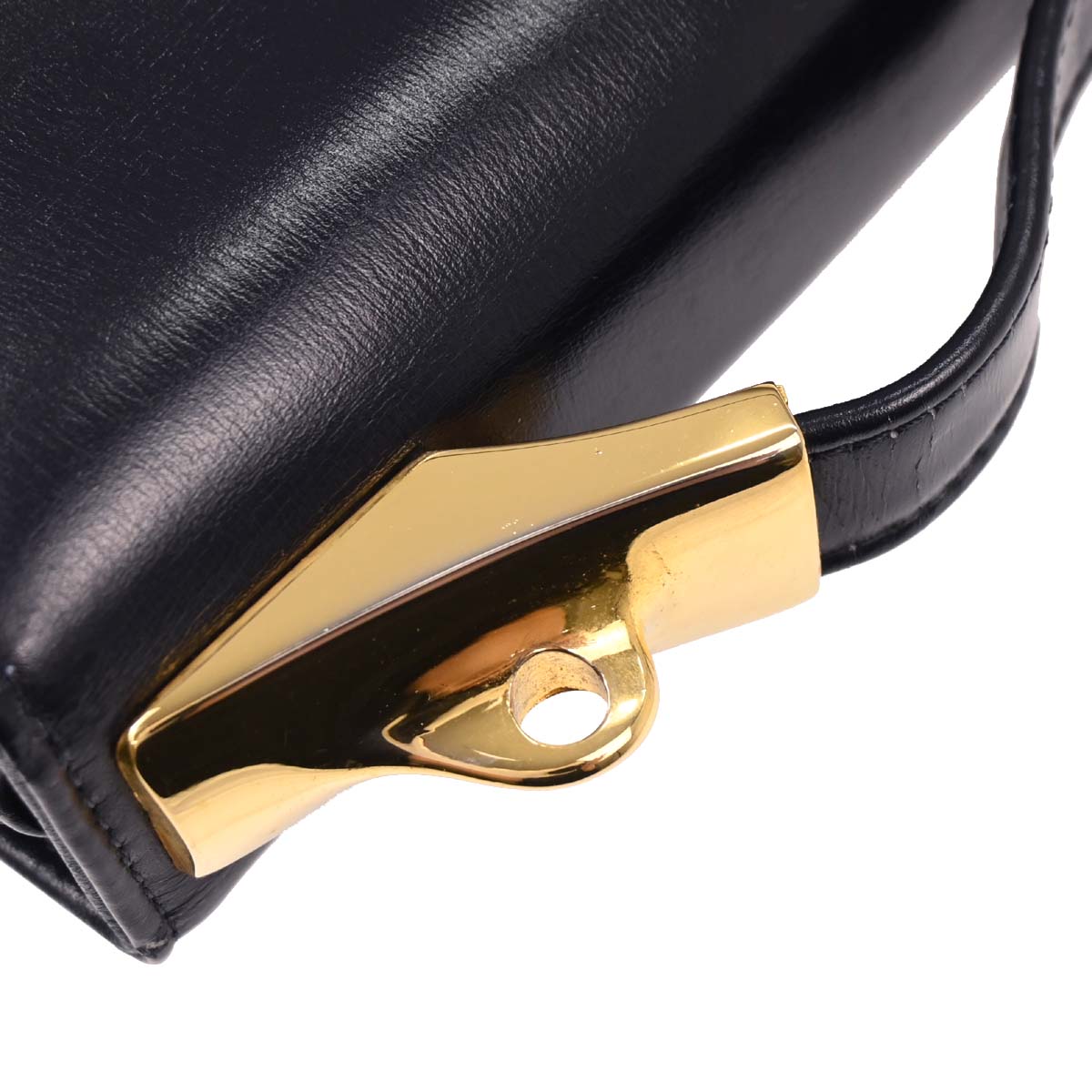 Christian Dior Navy Leather Canvas Trotter 2way Shoulder Handbag