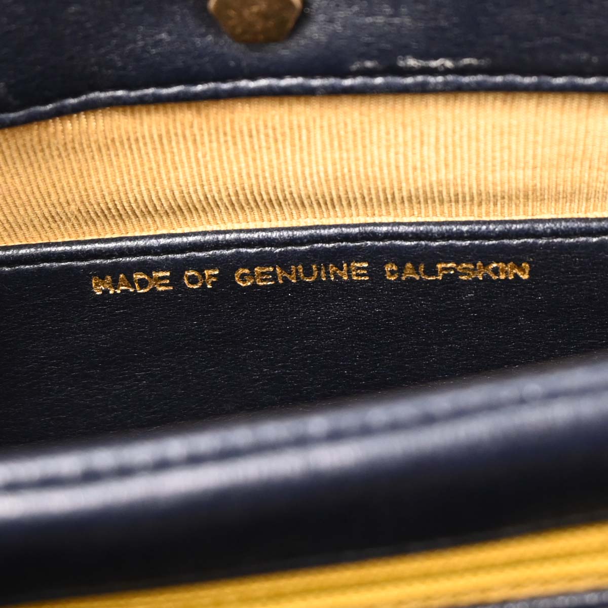Christian Dior Navy Leather Canvas Trotter 2way Shoulder Handbag