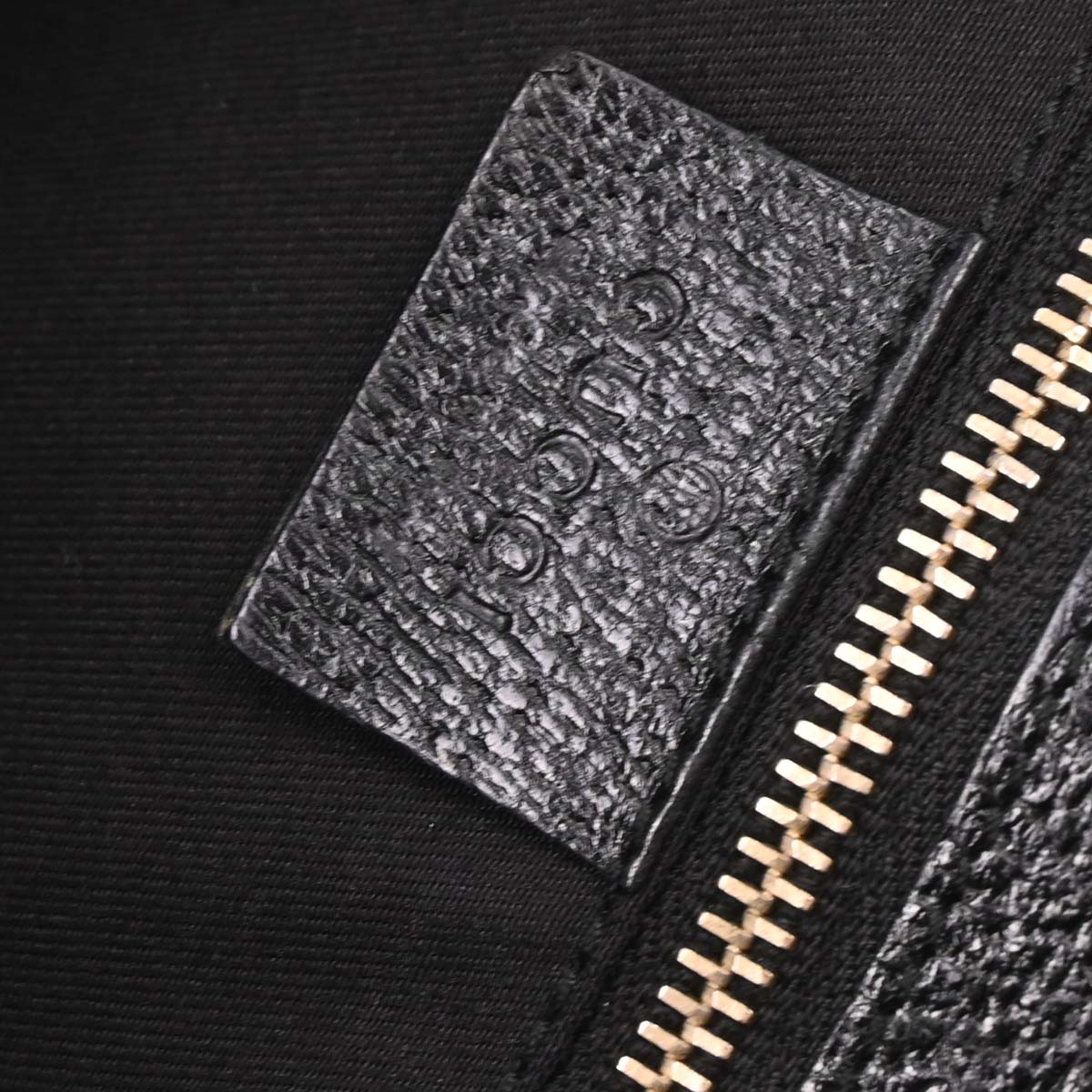 Gucci Black Canvas Bamboo 2way Shoulder Handbag