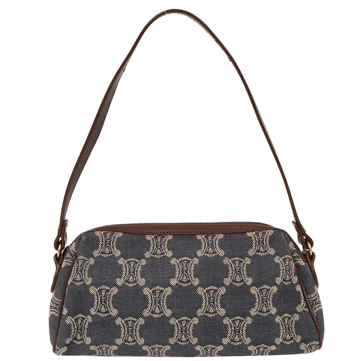 Celine Blue Denim Macadam Handbag