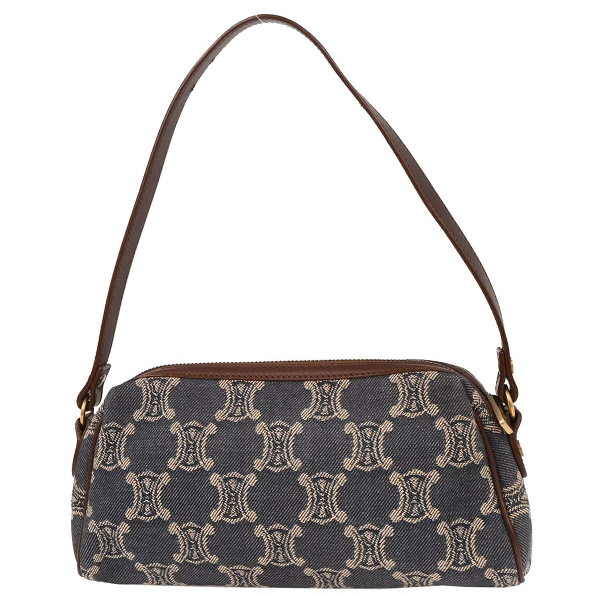 Celine Blue Denim Macadam Handbag
