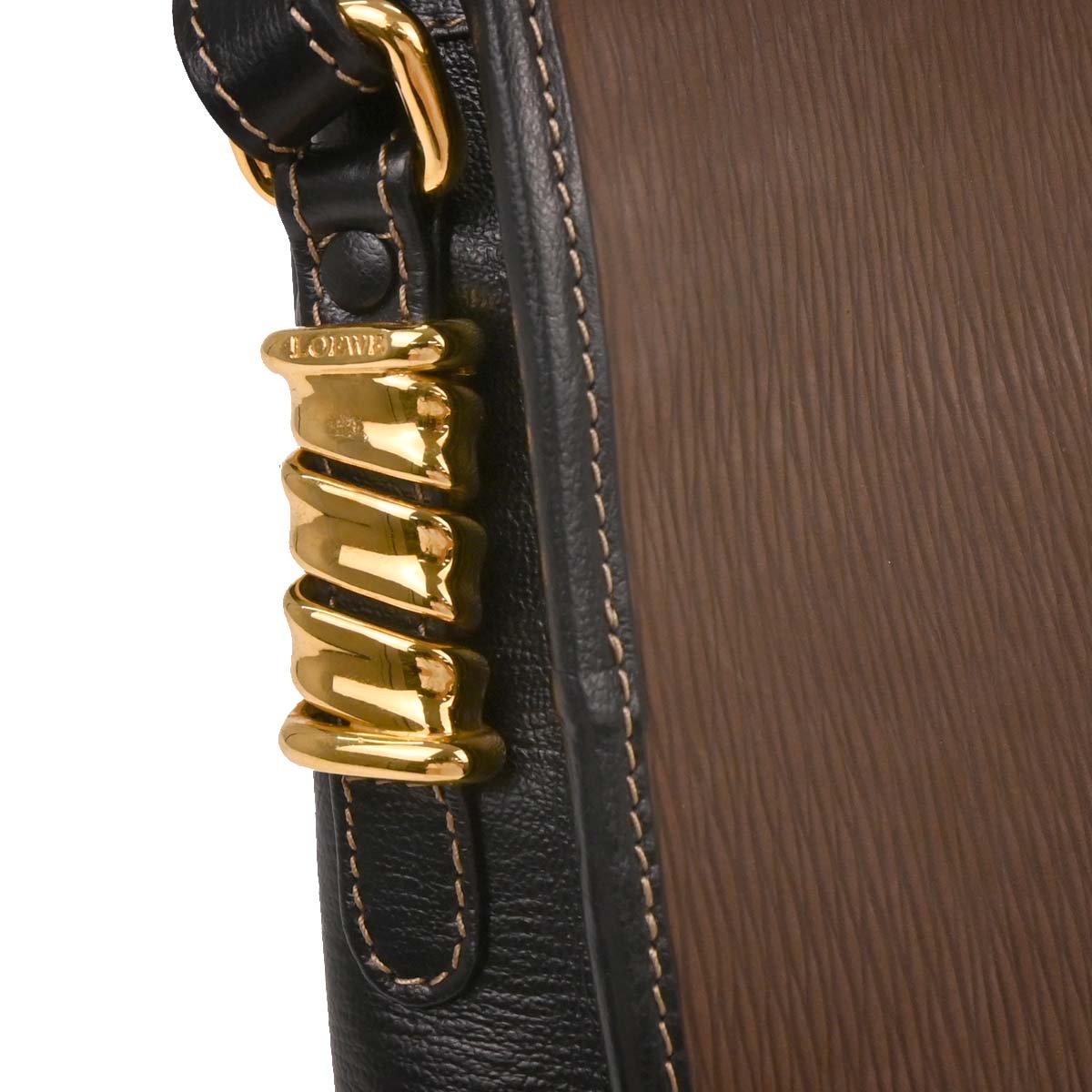 Loewe Brown Leather Belasquez Shoulder Bag