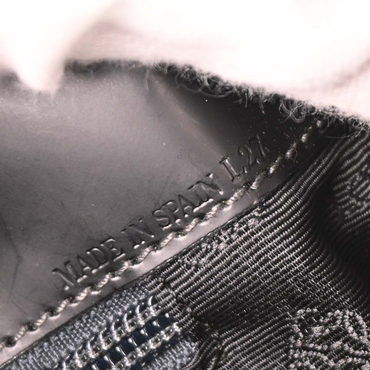 Loewe Black Leather Tote 2way Shoulder Handbag