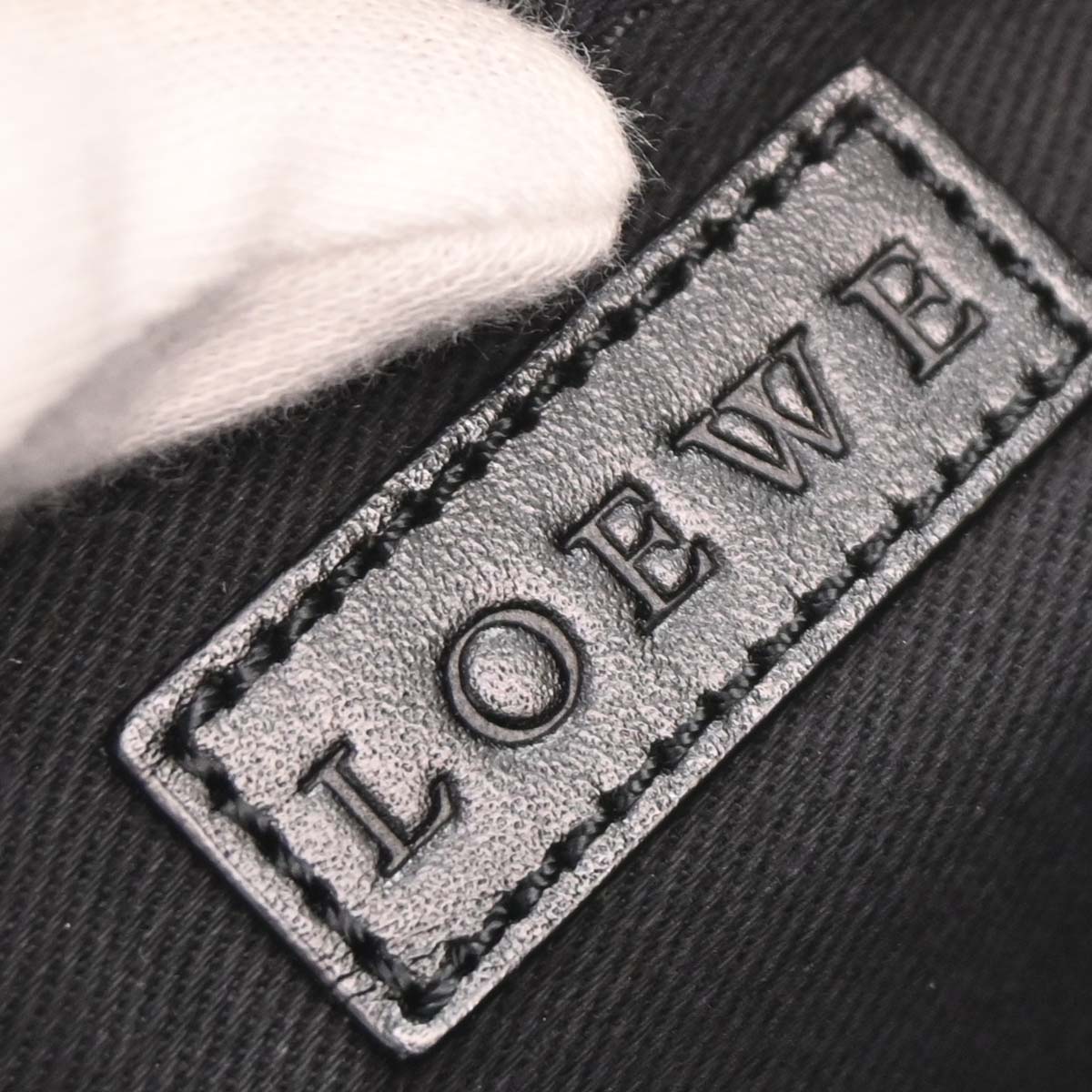 Loewe Black Canvas Handbag