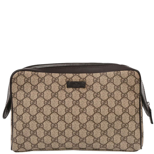 Gucci Beige PVC GG Pouch Clutch Bag