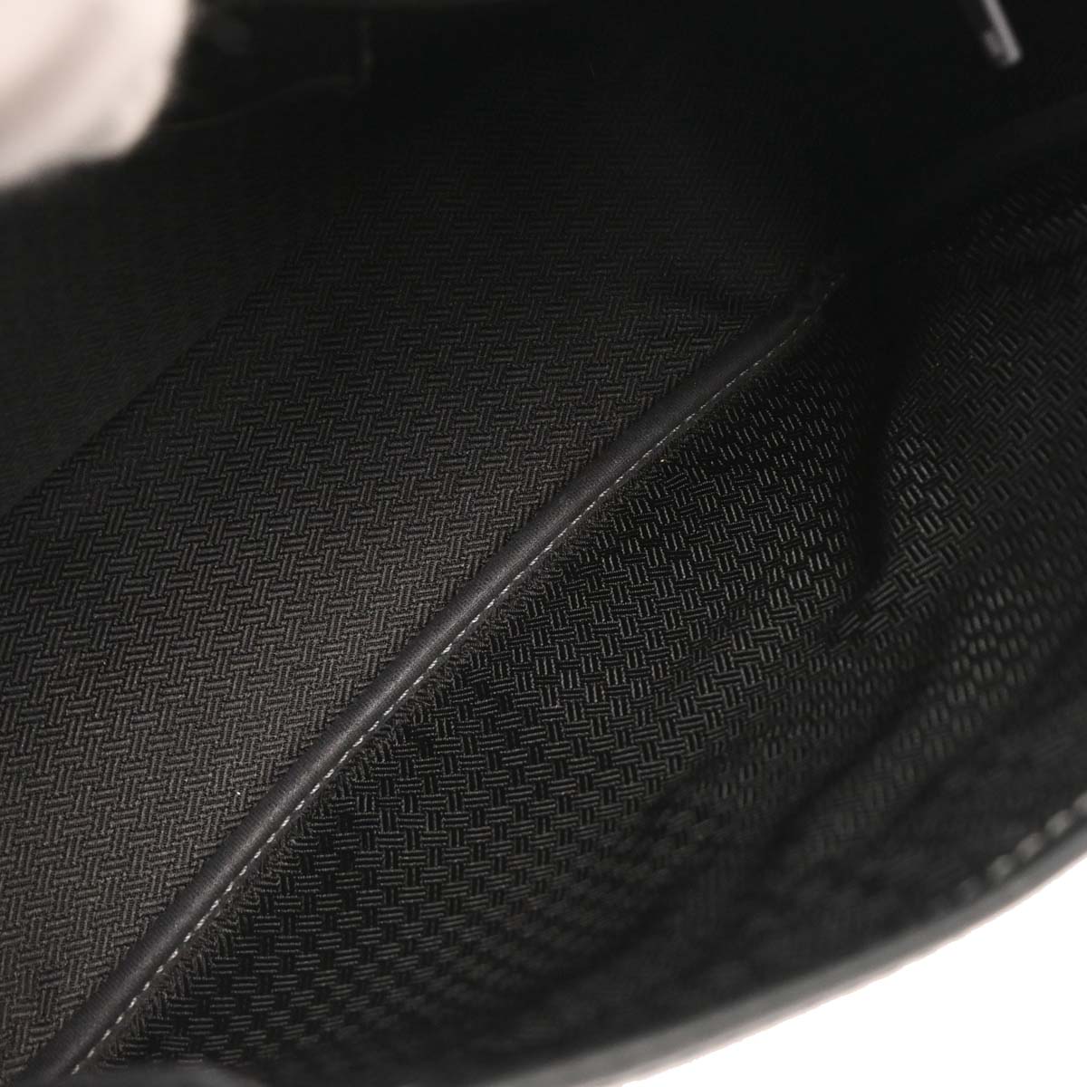 Christian Dior Black Canvas Trotter Shoulder Bag