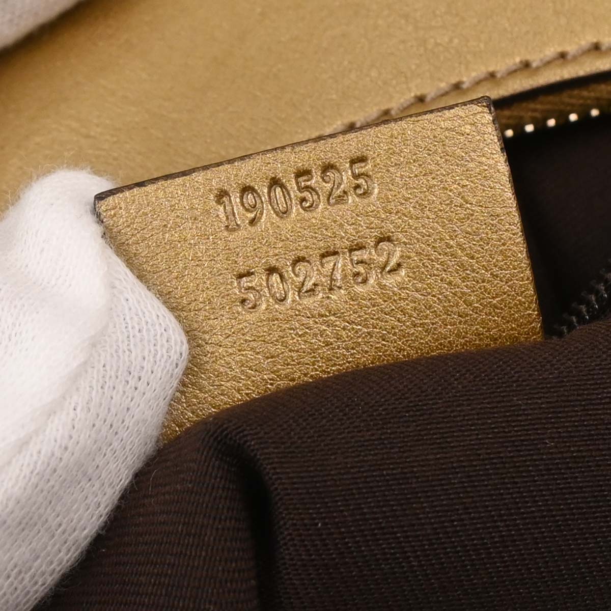 Gucci Gold PVC GG Hobo Abbey D Ring Handbag