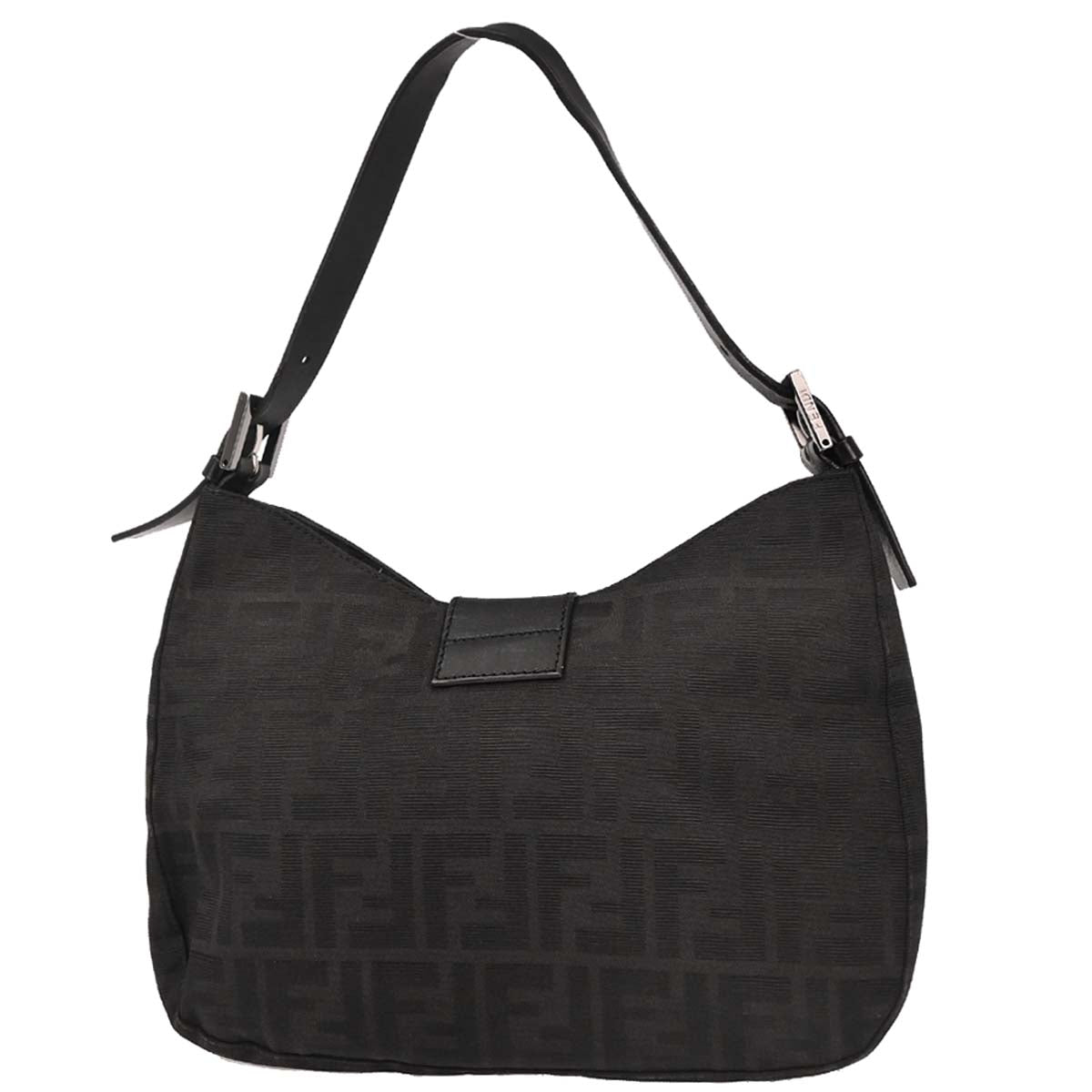 Fendi Black Canvas Zucca Handbag