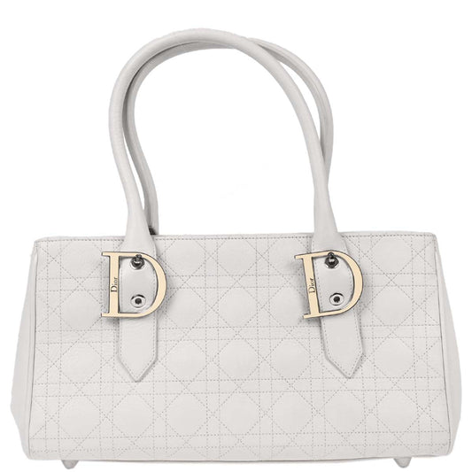 Christian Dior White Leather Handbag