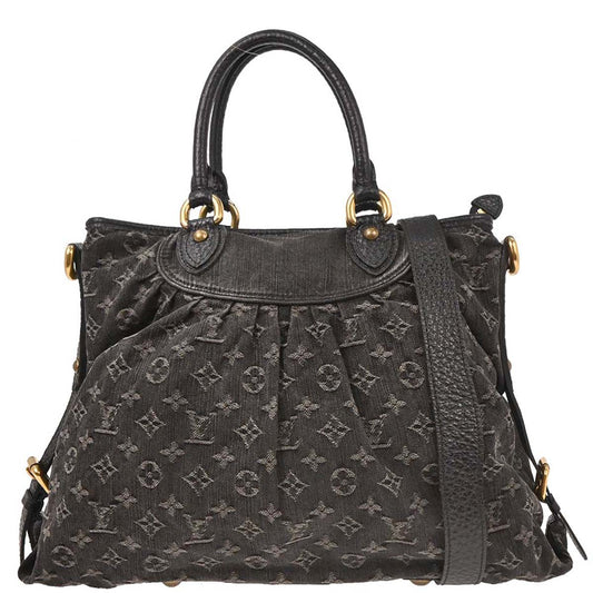 Louis Vuitton Monogram Denim Neo Cabby GM Tote Handbag