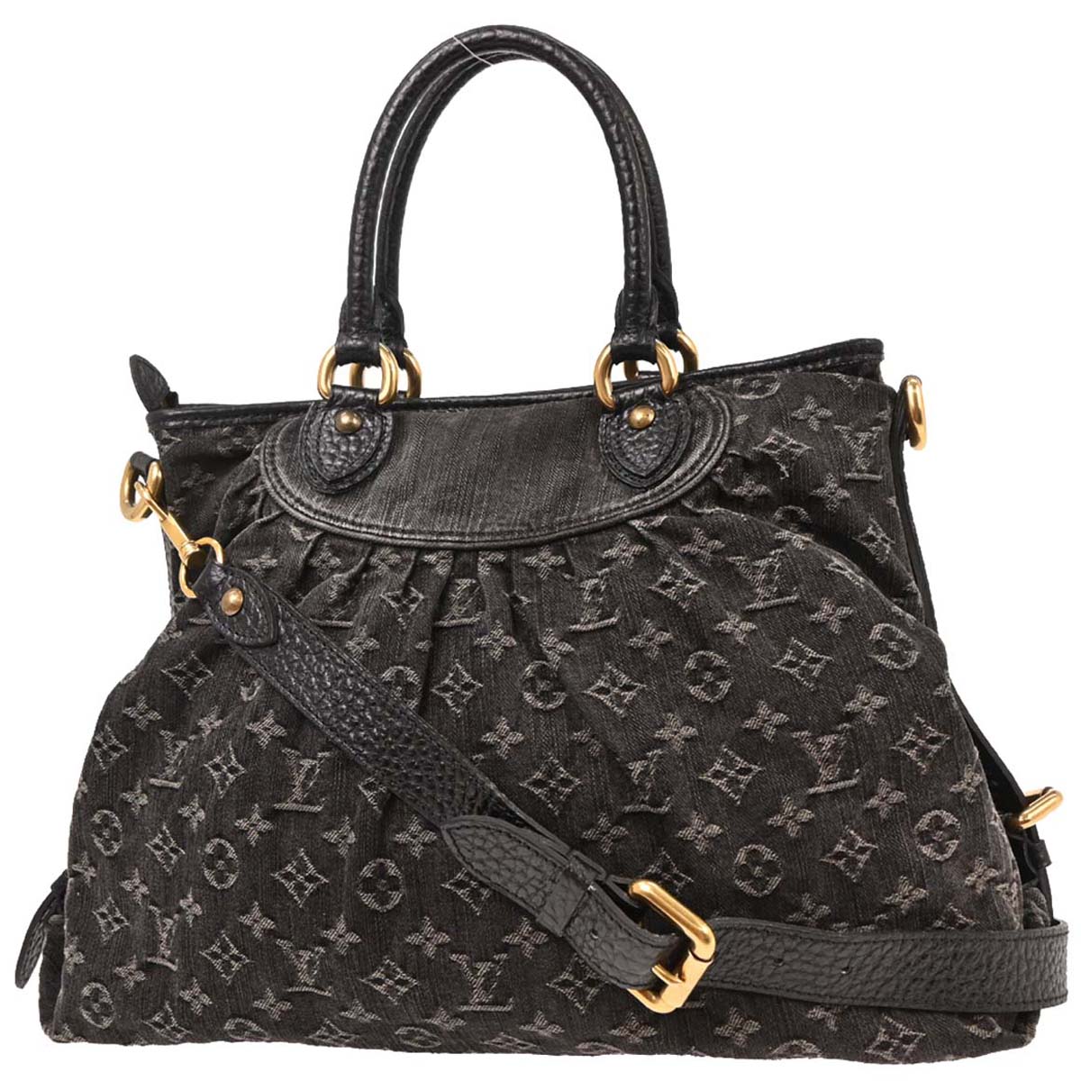 Louis Vuitton Monogram Denim Neo Cabby GM Tote Handbag
