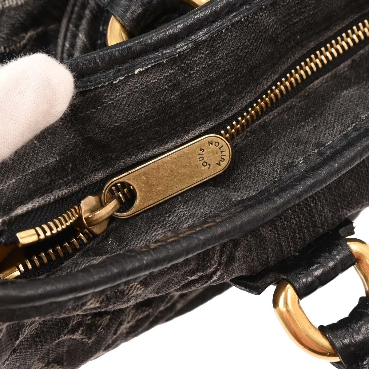 Louis Vuitton Monogram Denim Neo Cabby GM Tote Handbag