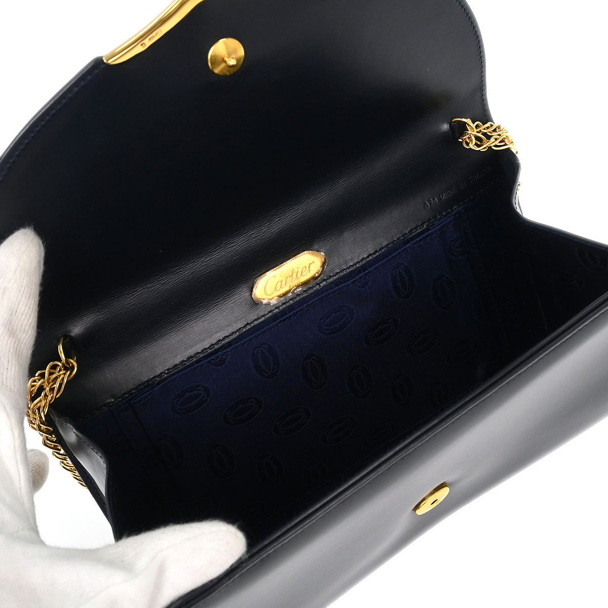 Cartier Navy Sapphire Shoulder Bag