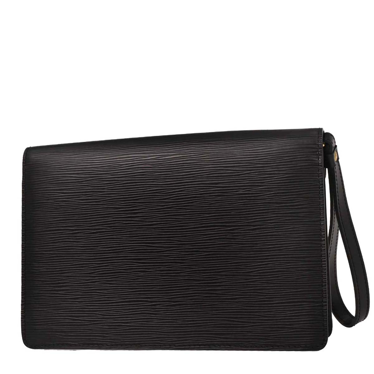 Louis Vuitton Black Epi Pochette Sellier Dragonne Clutch M52612