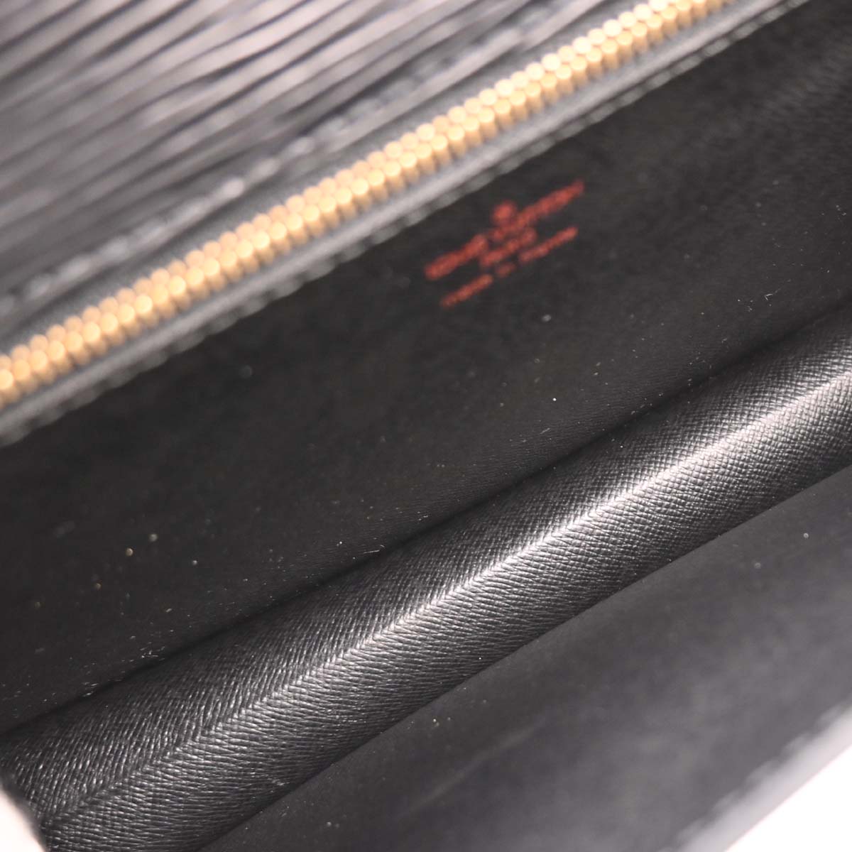 Louis Vuitton Black Epi Pochette Sellier Dragonne Clutch M52612