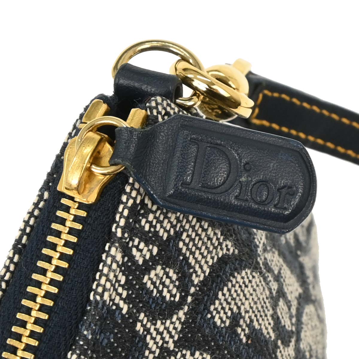Christian Dior Navy Trotter Saddle Handbag