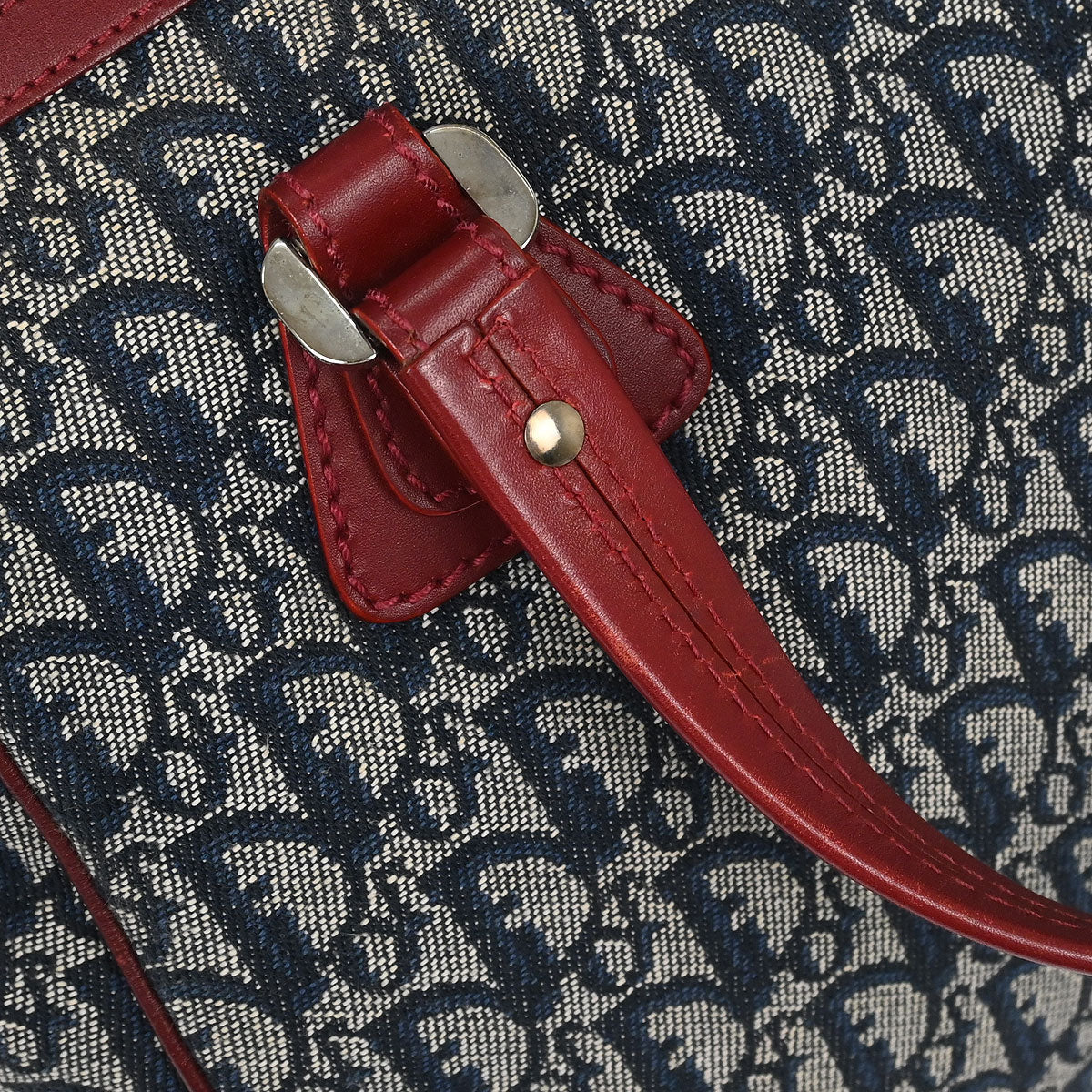 Christian Dior Navy Bordeaux Trotter Tote Bag