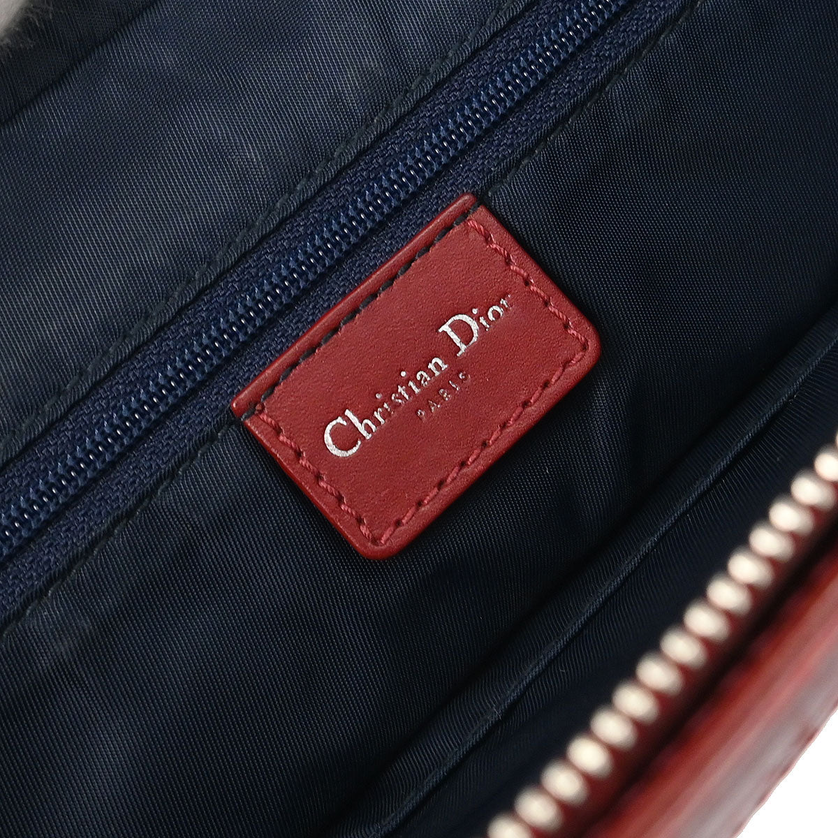 Christian Dior Navy Bordeaux Trotter Tote Bag